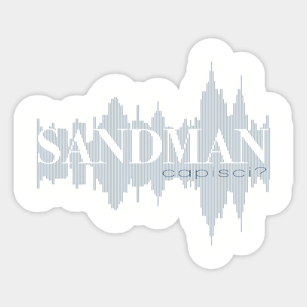 Sandman version 1.0 Sticker by MarginDoodles